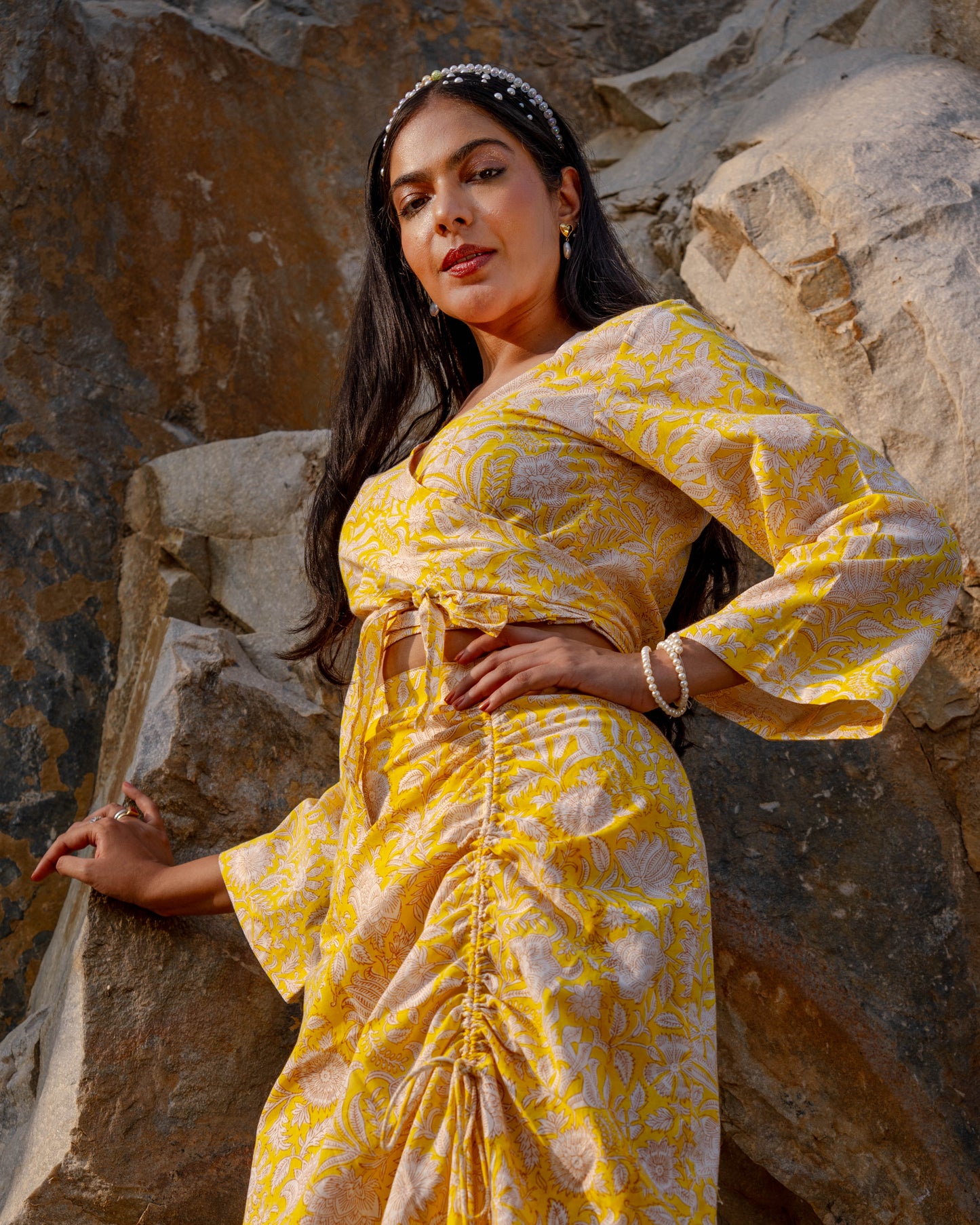 Petal Trail Blouse Top