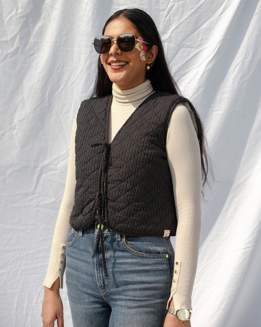 Jasmine Whirl Reversible Quilted Jacket: